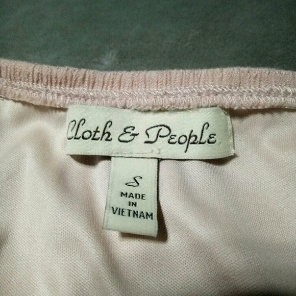 Cloth & People Blush Lace & Tassel Dress Size S - Picture 6 of 8